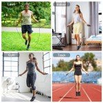 Gritin Adjustable Speed Jump Rope with Foam Handles