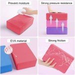 2 Soft Non-Slip EVA Yoga Blocks for Support