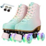 Light Up Adjustable Roller Skates for Girls/Women