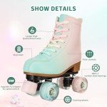 Light Up Adjustable Roller Skates for Girls/Women
