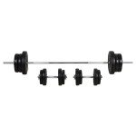 Adjustable 65kg Dumbbell and Barbell Weight Set
