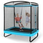SPOTRAVEL 6FT Kids Jumping Trampoline & Swing