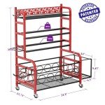 Dumbbell Rack and Storage Stand with Wheels