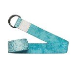 Extra Long Eco-Friendly Yoga Strap - Mandala Turquoise