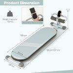 COSTWAY Foldable Sit Up Bench for Home Gym