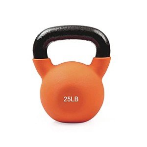 RitFit Neoprene Coated Cast Iron Kettlebell - 25lb