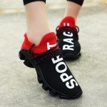 Women's Summer Running Sneakers - Black/Red
