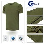 Men's 5-Pack Moisture-Wicking Workout Crew Neck Shirts