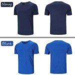 Men's 5-Pack Moisture-Wicking Workout Crew Neck Shirts