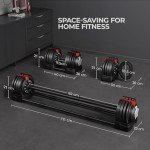 Yaheetech 3-in-1 Adjustable Dumbbell Weight Set