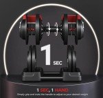 Yaheetech 3-in-1 Adjustable Dumbbell Weight Set