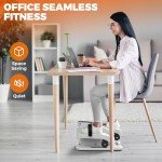 Under Desk Electric Elliptical Machine with Monitor