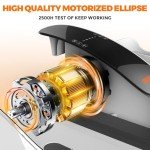 Under Desk Electric Elliptical Machine with Monitor