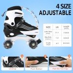 Adjustable Light Up Roller Skates for Kids