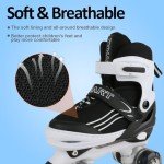 Adjustable Light Up Roller Skates for Kids