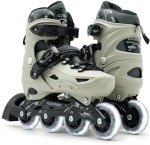 Adjustable Light-Up Roller Skates for Kids & Adults