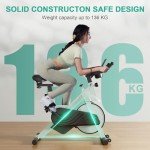 Adjustable Spin Bike with LCD Display and Resistance