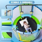 Kids 5ft Indoor/Outdoor Toddler Trampoline with Enclosure