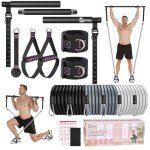 Pilates Bar Kit with Resistance Bands for Home