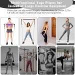 Pilates Bar Kit with Resistance Bands for Home