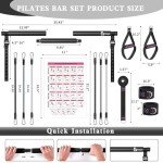 Pilates Bar Kit with Resistance Bands for Home