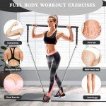 Pilates Bar Kit with Resistance Bands for Home