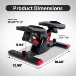 Leikefitness Mini Stair Stepper with Resistance Bands