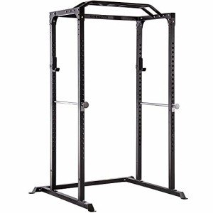 Power Rack Squat Cage with Dual Pulley System
