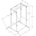 Power Rack Squat Cage with Dual Pulley System