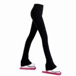 Fleece Ice Skating Pants for Girls - Black