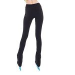 Fleece Ice Skating Pants for Girls - Black