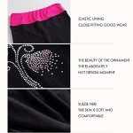 Fleece Ice Skating Pants for Girls - Black