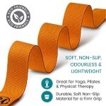 Extra Long Organic Cotton Yoga Strap - Saffron