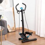 Adjustable Twist Stepper with LCD Screen for Home Gym