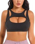 Betaven Women's Push-Up Sports Bra - Black