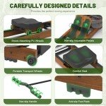Kitopa Foldable Oak Water Rowing Machine with Bluetooth