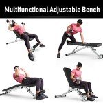 Foldable Adjustable Weight Bench for Full Body Workouts