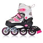 Adjustable Inline Skates for Kids (Pink/Grey)