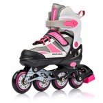 Adjustable Inline Skates for Kids (Pink/Grey)