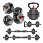 Versatile 3-in-1 Adjustable Dumbbell Kettlebell Barbell Set