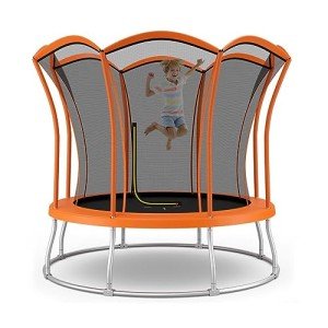 SPOTRAVEL 10FT Outdoor Trampoline with Safety Net