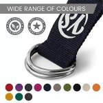 Extra Long Organic Cotton Yoga Strap - Navy