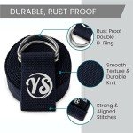 Extra Long Organic Cotton Yoga Strap - Navy