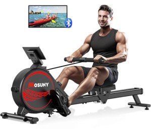 Mosuny Magnetic Rowing Machine with 16 Resistance Levels