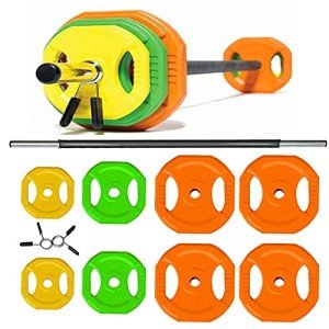 Adjustable 30kg Barbell Weights Set for Home Fitness