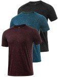 Men's Moisture Wicking Athletic T-Shirt 3-Pack