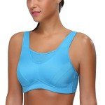 WingsLove Women's High Impact Wirefree Sports Bra