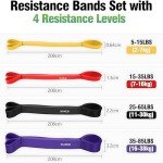 4-Piece Resistance Bands Set for All Fitness Levels