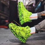 Men's High Top PU Leather Gym Sneakers – Gray