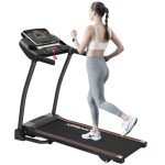 Compact Folding Treadmill with 3 Incline Levels